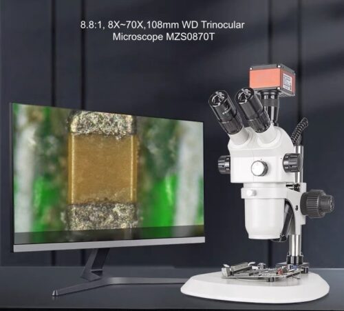 The trinocular version easily connects with CCD/CMOS cameras for digital documentation