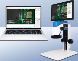 digital microscope with a monitor