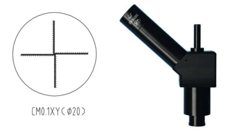 tube lens with 10X micrometers eyepieces for milling machine