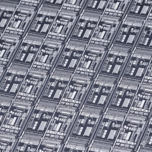 image of coaxial illumination in action on a wafer