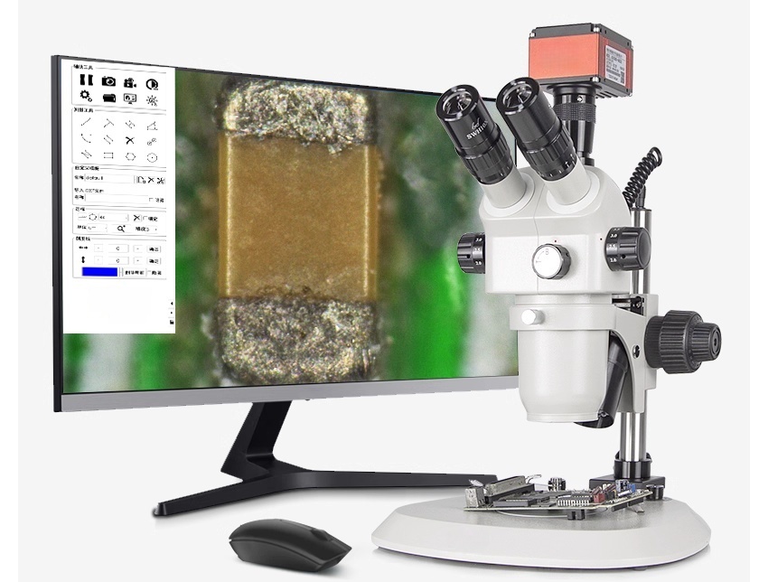 MTO stereo microscope for PCB inspection